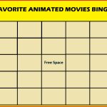 Favorite Animated Movies Bingo