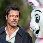 Brad Pitt and Easter Bunny meme