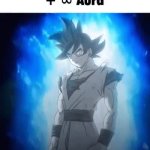 Goku + infinite aura GIF Template