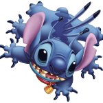 Stitch With Four Arms Wearing His Collar