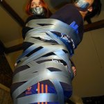 2 people taped together