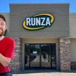 Guy Eating Runza