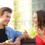 Boy and Girl Talking