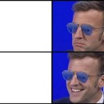 Macron Sunglasses Unhappy Happy