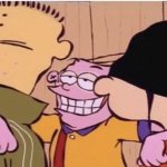 Eddy holding his brothers’ shoulders