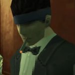 Snake Metal Gear Solid smoking