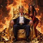 King Donald Trump Satan Mammon worship