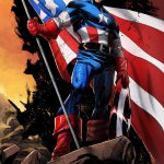 Captain America flag