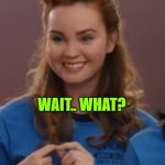 EXCUSE ME... WHAT? | WAIT.. WHAT? | image tagged in excuse me what | made w/ Imgflip meme maker