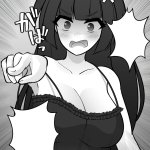 Angry anime girl talking