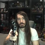 Moistcritikal pointing a gun at the camera