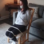 No Smoking | ONLY THING THAT WORKS; WHEN YOU NEED TO QUIT SMOKING | image tagged in tied up,duct tape,no smoking,funny,white girl | made w/ Imgflip meme maker