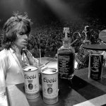 Jimmy page looking at Jack Daniels