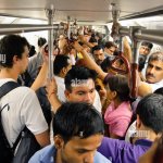 Crowded train