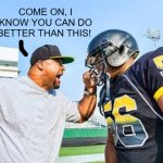 coach yelling at player