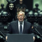 King Donald Trump Lucifer ICE Secret Police Dictator Autocrat