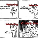 D-Stabilized be like...2 | Valeire Grey; Valeire Grey; Vlad Masters is Vlad Plasmius?! Vlad Masters is good dude! Valeire Grey; Valeire Grey | image tagged in depression after realization,danny phantom,valerie grey,nickelodeon | made w/ Imgflip meme maker