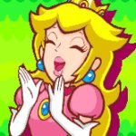 Princess Peach happy clapping GIF Template