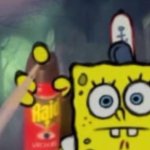 SpongeBob raid spray template