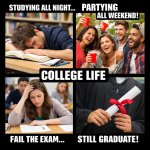 i want to make a college mem please help me