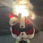santa with candles meme
