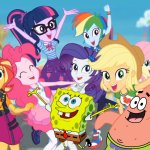 SpongeBob and Equestria Girls