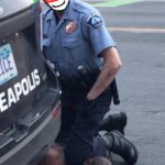 Joker Cobson kneels on george Floyd's neck