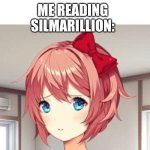 Turin Turambar again | TURIN ABOUT TO DO ANYTHING; ME READING SILMARILLION: | image tagged in please don't,turin,silmarillion,tolkien,memes,lotr | made w/ Imgflip meme maker