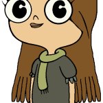 Sally Syrup in her Hairdown without her goggles