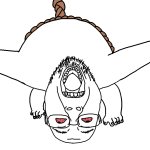 Wojak hanging upside down