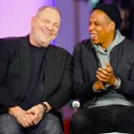 Jay-Z and Harvey Weinstein share a laugh
