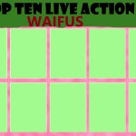top ten live action waifus meme