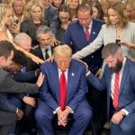 MAGA treating Donald Trump like Jesus meme