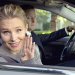 Kristen bell car window