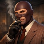Team Fortress 2 Spy smoking a cigarette template
