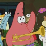 Patrick raising hand