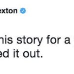 he just tweeted it out