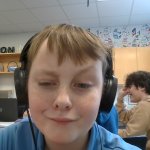 child bored in class