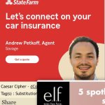 Let's Connect on your Car Insurance template