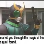 I'll defeat you through the magic of friendship