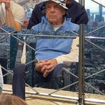 Roy in the hat on top of the Empire State building
