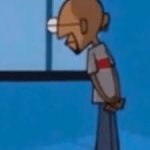 Old Man Looking Out Window Cartoon