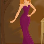 Giselle Wearing her Ballgown