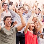 Crowd cheering