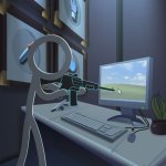 Alan Becker Victim Sharpshooter meme