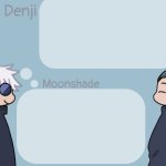 denji and Moonshade announcement template meme