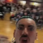 Eros Luxor yelling at an High school