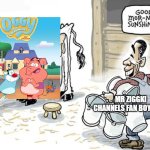 Chat when is Ziggki gonna stop milking this show? | MR ZIGGKI CHANNELS FAN BOY 2022 | image tagged in milking the cow,oggy and the cockroaches,oggy et le cafards,oggy,mr ziggki | made w/ Imgflip meme maker