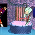 Uh-oh! Cindy Slam from Mucha Lucha breaks in Squidward's house and she's about to beat up Squidward! | image tagged in who dropped by squidward's house,cindy slam,mucha lucha,angry | made w/ Imgflip meme maker