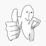Thumbs Up Drawing Guy